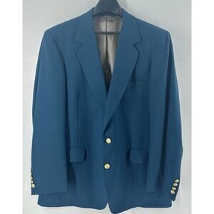 Di Benedetto Mens 70’s Preppy Carlton Ivy Nautical Gold Buttons Blazer Sz 46?